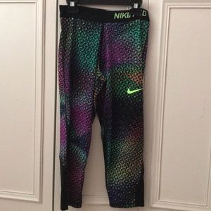 Girls Nike Pro Dri Fit Athletic Leggings